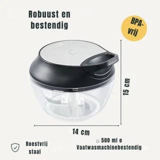 Wat vinden we goed aan de DnA® Hakmolen Elektrisch/Handmatig
