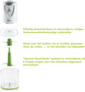 DOMO DO9192MC Hakmolen Xpower 400W Wit