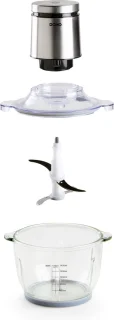 DOMO Master Chopper DO9244MC hakmolen 1.4L 400W wit/zilver