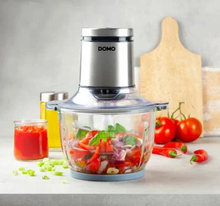 DOMO Master Chopper DO9244MC hakmolen 1.4L 400W wit/zilver