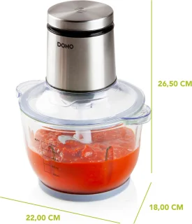 DOMO Master Chopper DO9244MC hakmolen 1.4L 400W wit/zilver