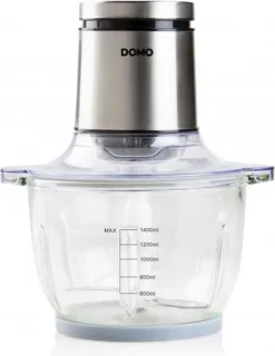 DOMO Master Chopper DO9244MC hakmolen 1.4L 400W wit/zilver