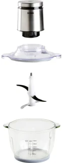 DOMO Master Chopper DO9244MC hakmolen 1.4L 400W wit/zilver
