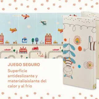 Dubbelzijdige Baby Speelmat 180 x 200 cm