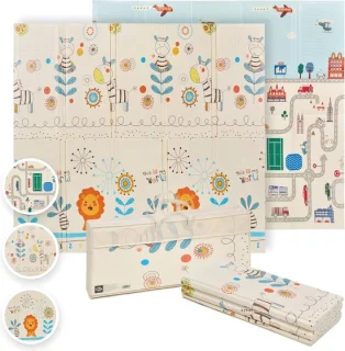 Dubbelzijdige Baby Speelmat 180 x 200 cm