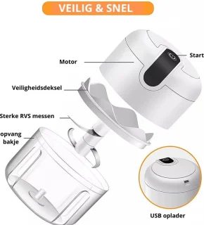 Elektrische groentesnijder 250 ml