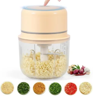 Elektrische groentesnijder transparant 350 ml