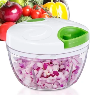 Elektrische groentesnijder - Transparant - 500 ml