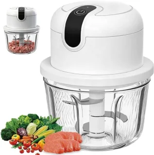 Elektrische groentesnijder - wit - 350 ml