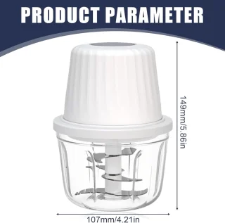 Elektrische Hakmolen 400ml - Wit