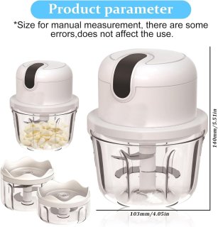 Wat vinden we goed aan de Elektrische hakmolen USB - Mini keukenmachine