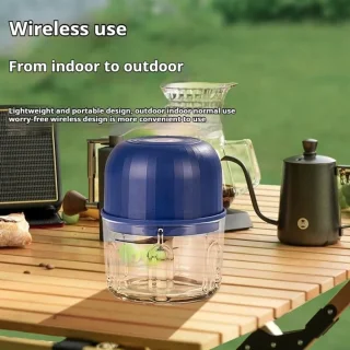 Elektrische knoflookpers - Voedingshakker 250ml Blauw