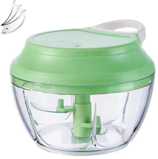 Gigicial Handmatige knoflook- en uienhakker, 1 stuk, groen
