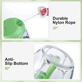 Gigicial Handmatige knoflook- en uienhakker, 1 stuk, groen