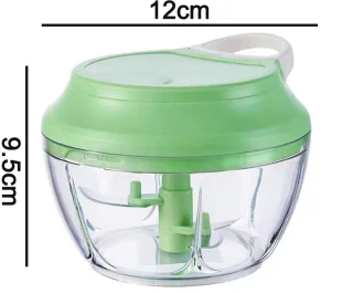 Gigicial Handmatige knoflook- en uienhakker, 1 stuk, groen