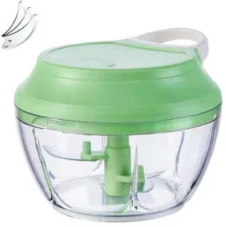 Gigicial Handmatige knoflook- en uienhakker, 1 stuk, groen
