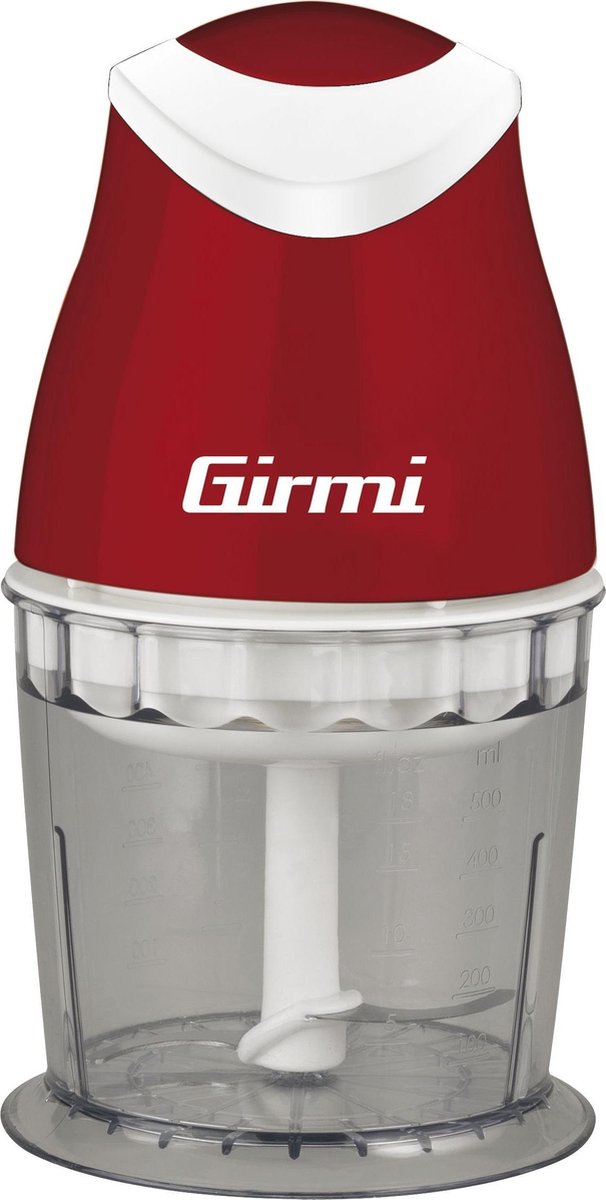 De Girmi TR01 elektrische hakmolen 0,5 L rood wit in één oogopslag
