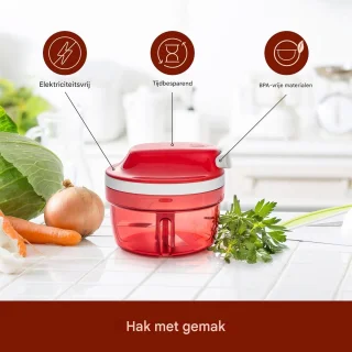 Gsedaox Hakmolen Rood Handmatige Groentesnijder