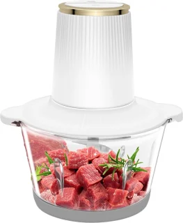 Hakmolen Elektrisch Glazen Kom Food Chopper Vleesmolen