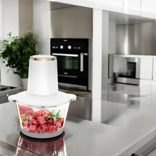 Hakmolen Elektrisch Glazen Kom Food Chopper Vleesmolen