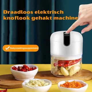 Hakmolen Elektrisch Oplaadbaar Wit/Blauw