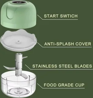 Hakmolen Food Chopper 250 ml RVS mesjes