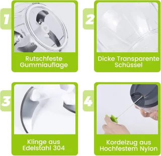 Hakmolen Food Processor Groentesnijder