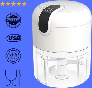 Hakmolen USB Oplaadbaar Mini 250ml Wit