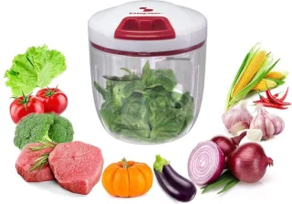 Handmatige hakmolen - 1000 ml - wit/rood