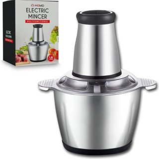 HGMD Elektrische Hakmolen 1,8L RVS Kom 300W
