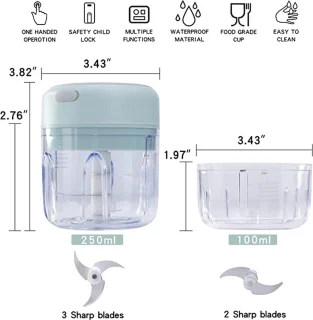 IMTEX Hakmolen Mini Elektrisch 250ml Groen