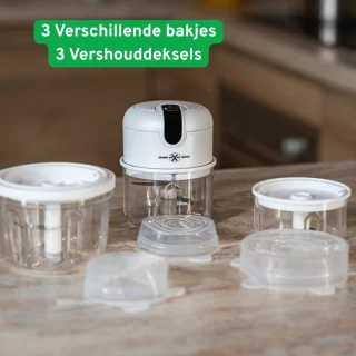 Keukenvriend © Hakmolen Set 350ml + 250ml + 100ml USB Oplaadbaar