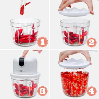 Keukenvriend © Hakmolen Set 350ml + 250ml + 100ml USB Oplaadbaar