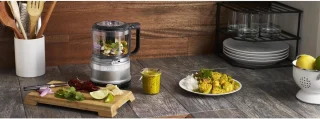 KitchenAid Mini Hakmolen 830ML Contour Zilver
