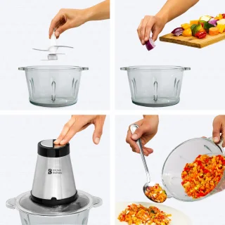 KitchenBrothers Hakmolen Elektrisch 300W 1,8L