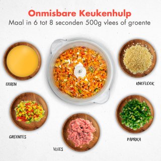 KitchenBrothers Hakmolen Elektrisch 300W 1,8L