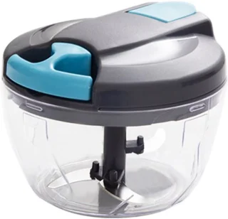 Knoflookmolen met trekkoord - 500 ml - Blauwgrijs