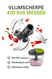 Lumitex Groentehakker 900 ml handmatig