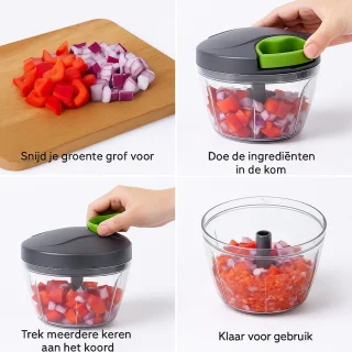 Lumitex Groentehakker 900 ml handmatig