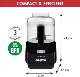 Magimix Micro Hakmolen Zwart