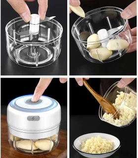 MikaMax Mini Food Processor Hakmolen Oplaadbaar