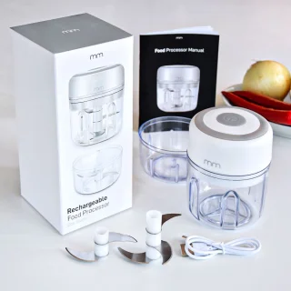 MikaMax Mini Food Processor Hakmolen Oplaadbaar
