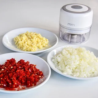 MikaMax Mini Food Processor Hakmolen Oplaadbaar