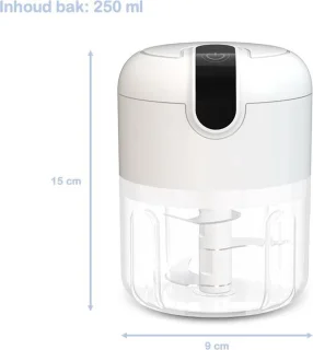 Mini Food Processor Keukenmachine Hakmolen Oplaadbaar