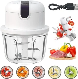 Mini hakmolen wit 350 ml
