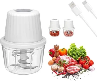 Mini keukenhakselaar – wit – 400 ml