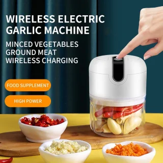 Mini Keukenmachine USB Oplaadbaar 250ml Wit