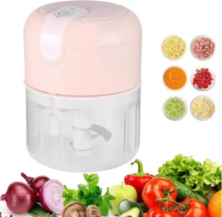 Mini knoflookhakmolen 250 ml - roze