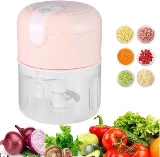 Mini knoflookhakmolen 250 ml - roze