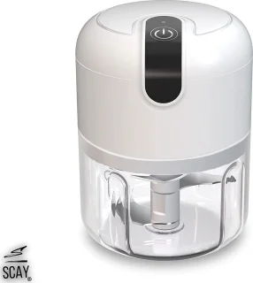 Mini USB Hakmolen Foodprocessor 250 ml RVS Messen